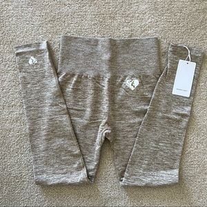 Brown Grey Marl Women’s Best Move Seamless Leggings